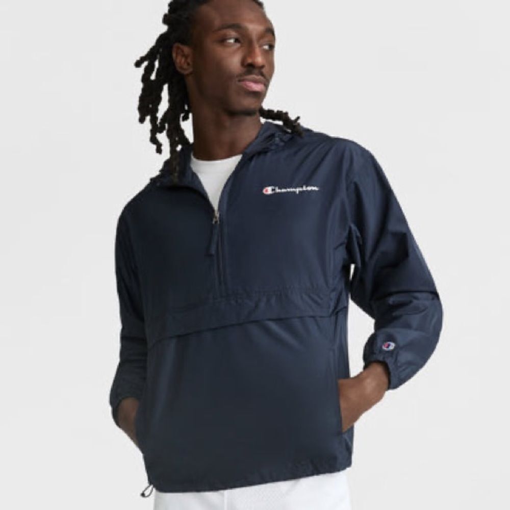Men’s Champion Stadium Packable Jacket | Medium | Navy